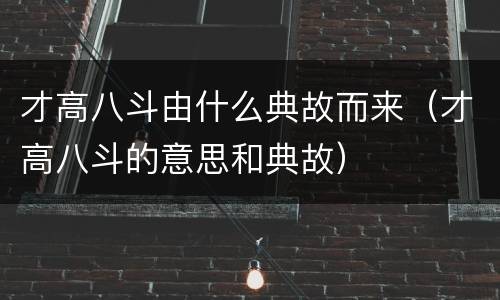 才高八斗由什么典故而来（才高八斗的意思和典故）