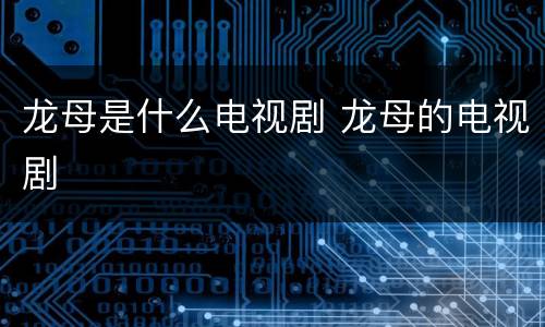 龙母是什么电视剧 龙母的电视剧