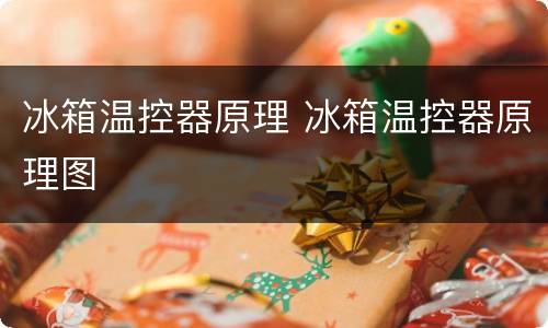 冰箱温控器原理 冰箱温控器原理图