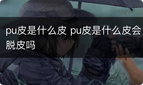 pu皮是什么皮 pu皮是什么皮会脱皮吗