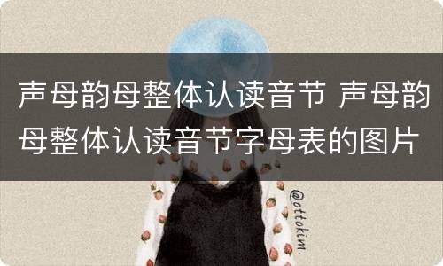 声母韵母整体认读音节 声母韵母整体认读音节字母表的图片