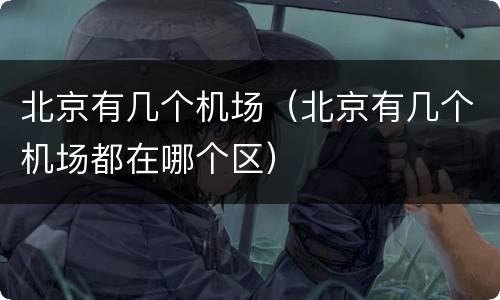 北京有几个机场（北京有几个机场都在哪个区）