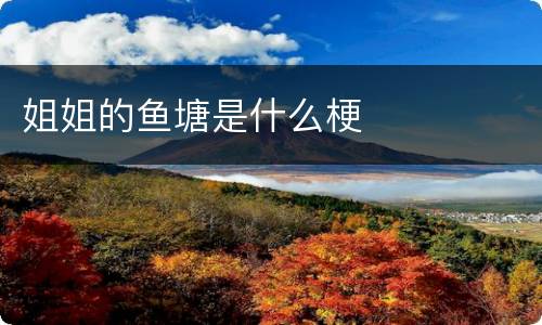 姐姐的鱼塘是什么梗