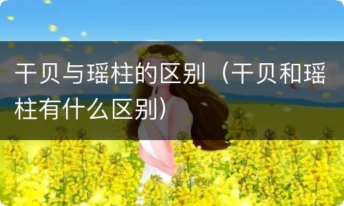 干贝与瑶柱的区别（干贝和瑶柱有什么区别）