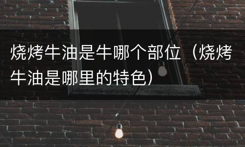 烧烤牛油是牛哪个部位（烧烤牛油是哪里的特色）