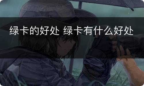  绿卡的好处 绿卡有什么好处