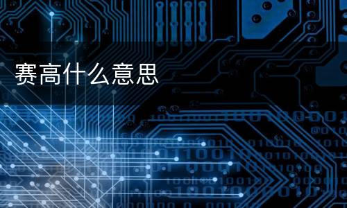 赛高什么意思