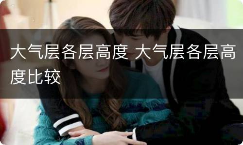 大气层各层高度 大气层各层高度比较