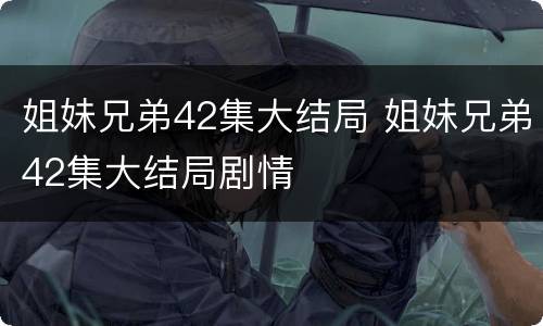 姐妹兄弟42集大结局 姐妹兄弟42集大结局剧情