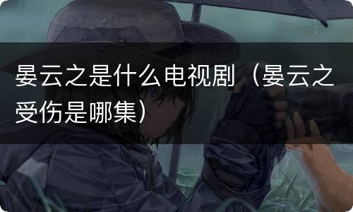 晏云之是什么电视剧（晏云之受伤是哪集）