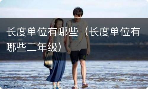 长度单位有哪些（长度单位有哪些二年级）