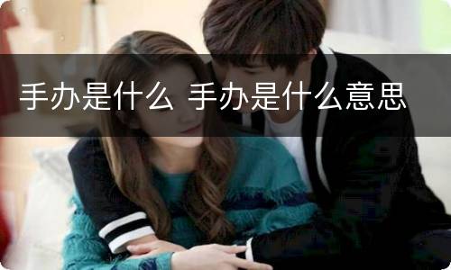 手办是什么 手办是什么意思