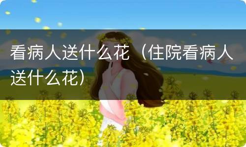看病人送什么花（住院看病人送什么花）