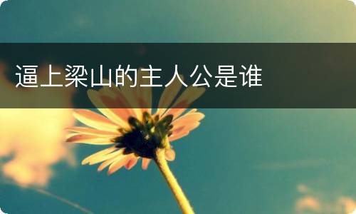 逼上梁山的主人公是谁