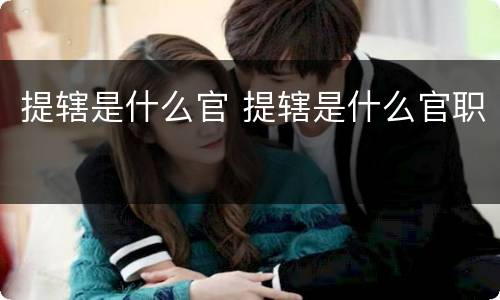 提辖是什么官 提辖是什么官职