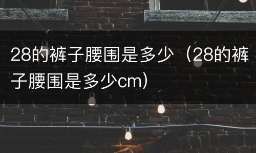 28的裤子腰围是多少（28的裤子腰围是多少cm）