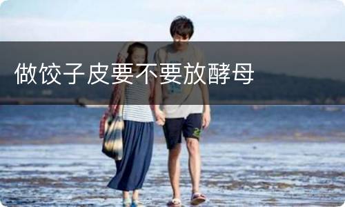 做饺子皮要不要放酵母