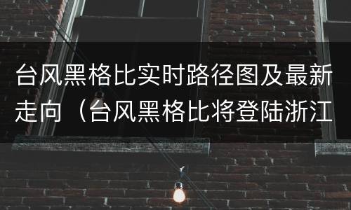 台风黑格比实时路径图及最新走向（台风黑格比将登陆浙江到福建 新闻）