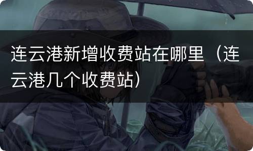 连云港新增收费站在哪里（连云港几个收费站）