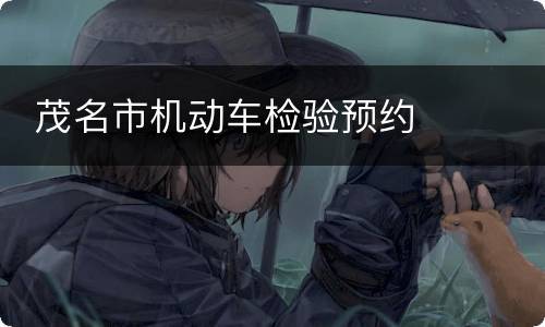  茂名市机动车检验预约