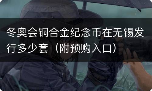 冬奥会铜合金纪念币在无锡发行多少套（附预购入口）