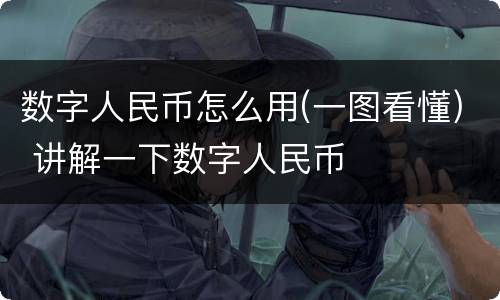 数字人民币怎么用(一图看懂) 讲解一下数字人民币