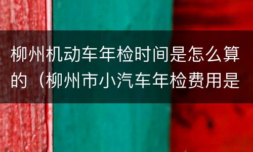 柳州机动车年检时间是怎么算的（柳州市小汽车年检费用是多少）