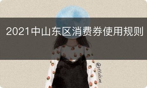 2021中山东区消费券使用规则