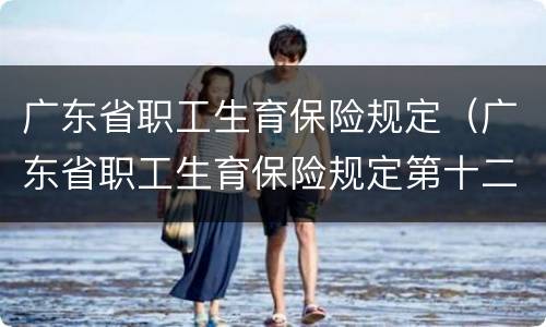 广东省职工生育保险规定（广东省职工生育保险规定第十二条）