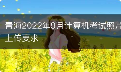 青海2022年9月计算机考试照片上传要求