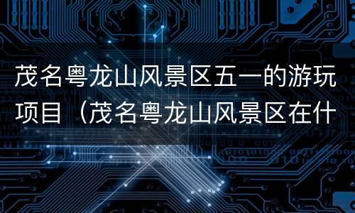 茂名粤龙山风景区五一的游玩项目（茂名粤龙山风景区在什么地方）