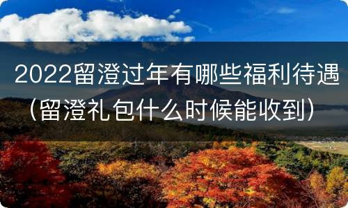 2022留澄过年有哪些福利待遇（留澄礼包什么时候能收到）