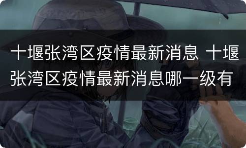 十堰张湾区疫情最新消息 十堰张湾区疫情最新消息哪一级有封控权