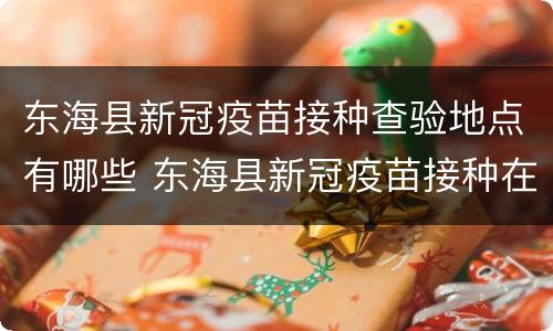 东海县新冠疫苗接种查验地点有哪些 东海县新冠疫苗接种在哪里