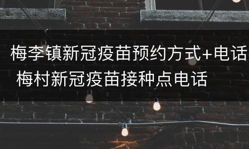 梅李镇新冠疫苗预约方式+电话 梅村新冠疫苗接种点电话