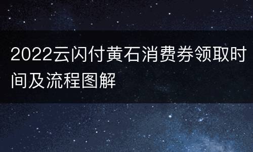 2022云闪付黄石消费券领取时间及流程图解