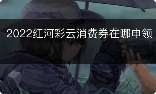 2022红河彩云消费券在哪申领