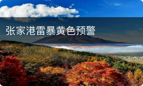 张家港雷暴黄色预警