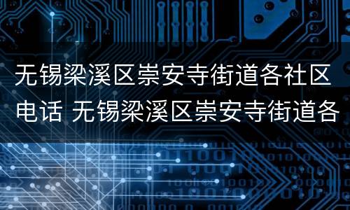 无锡梁溪区崇安寺街道各社区电话 无锡梁溪区崇安寺街道各社区电话号码