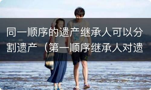同一顺序的遗产继承人可以分割遗产（第一顺序继承人对遗产进行继承、分割比例）