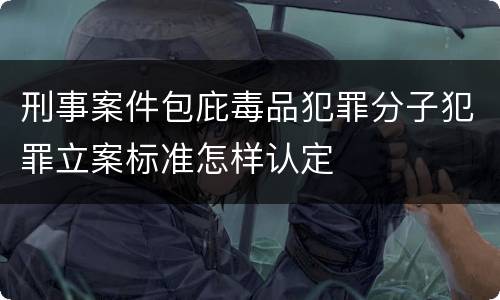 刑事案件包庇毒品犯罪分子犯罪立案标准怎样认定