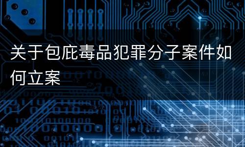 关于包庇毒品犯罪分子案件如何立案