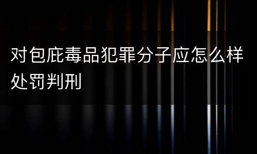 对包庇毒品犯罪分子应怎么样处罚判刑