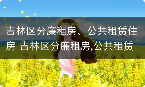 吉林区分廉租房、公共租赁住房 吉林区分廉租房,公共租赁住房和住宅