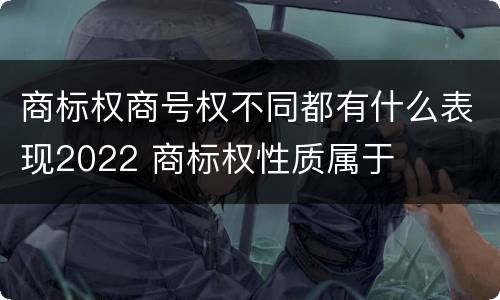 商标权商号权不同都有什么表现2022 商标权性质属于