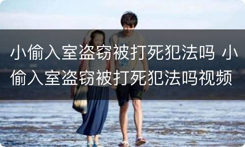 小偷入室盗窃被打死犯法吗 小偷入室盗窃被打死犯法吗视频