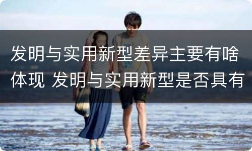 发明与实用新型差异主要有啥体现 发明与实用新型是否具有实用性
