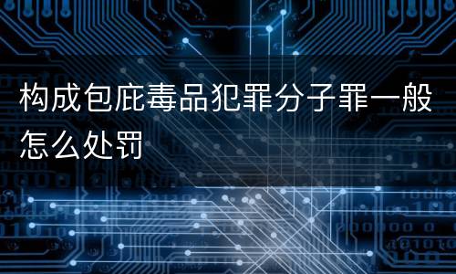 构成包庇毒品犯罪分子罪一般怎么处罚
