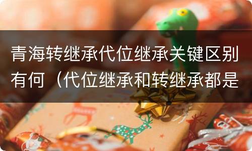 青海转继承代位继承关键区别有何（代位继承和转继承都是法定继承）