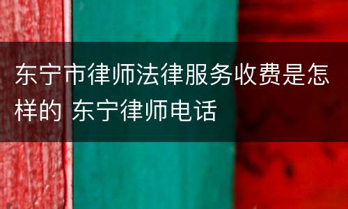 东宁市律师法律服务收费是怎样的 东宁律师电话